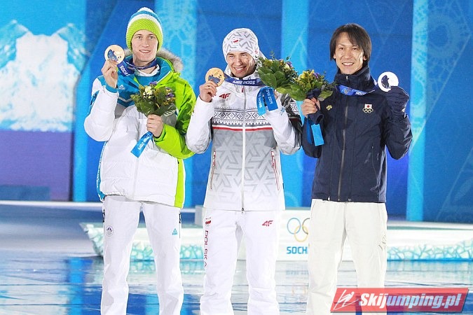 028 Peter Prevc, Kamil Stoch, Noriaki Kasai